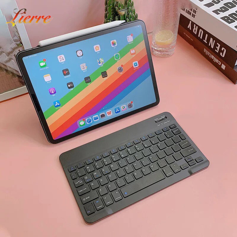 LierreRoom Bluetooth-compatible Keyboard For Apple iPad Xiaomi Samsung Huawei Phone Tablet Wireless Keyboard For Android Windows: A1-Rechargeable