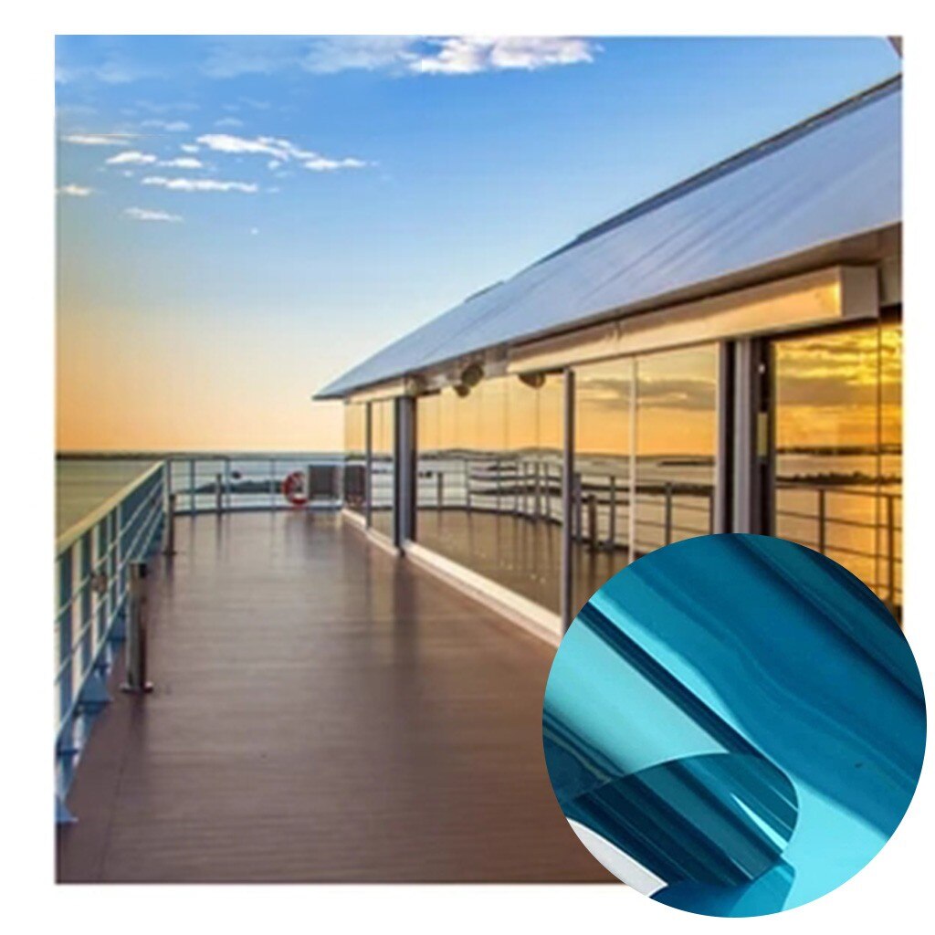 Glass Window Stickers Mirror Face Stickers Window Insulation Film Privacy Transparent High Heat Rejection UV Cut For Window