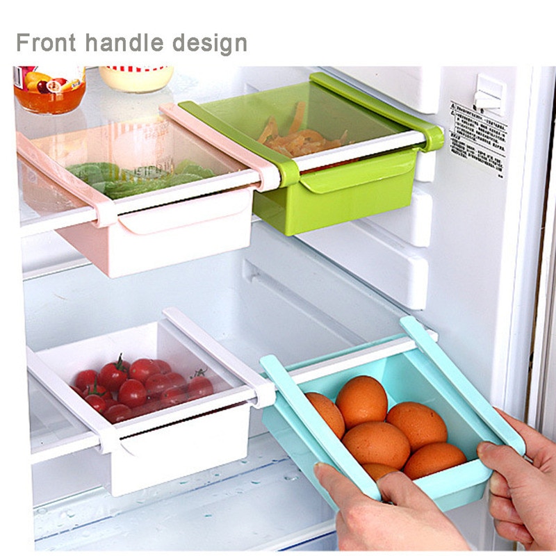 Dikke Plastic Koelkast Opbergdoos Lade Koelkast Lades Voedsel Container Fruit Snoep Desktop Ruimte Saver Keuken Organizer # Y30