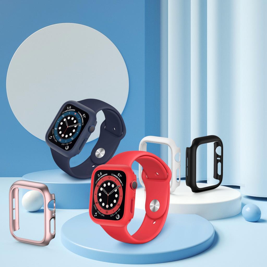 for Apple Watch Case 45mm 41mm 40mm 44mm Protective Cover Matte Hard PC Bumper Frame No Glass iWatch SE 9 8 7 6 5 4 Accessories