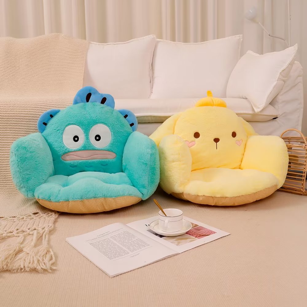 Sanrio süß meine Melodie Sitzkissen Pom Pom Purin Sitzkissen für Stuhl warmen Hintern Hangyodon Rücken kissen rutsch feste Wohnkultur