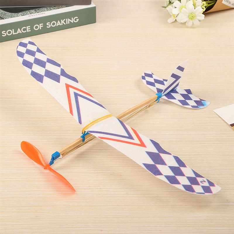 5 pezzi Kid fai da te aliante aeroplano giocattoli lancio a mano schiuma modello di aereo giocattoli regalo per bambini (colore casuale)