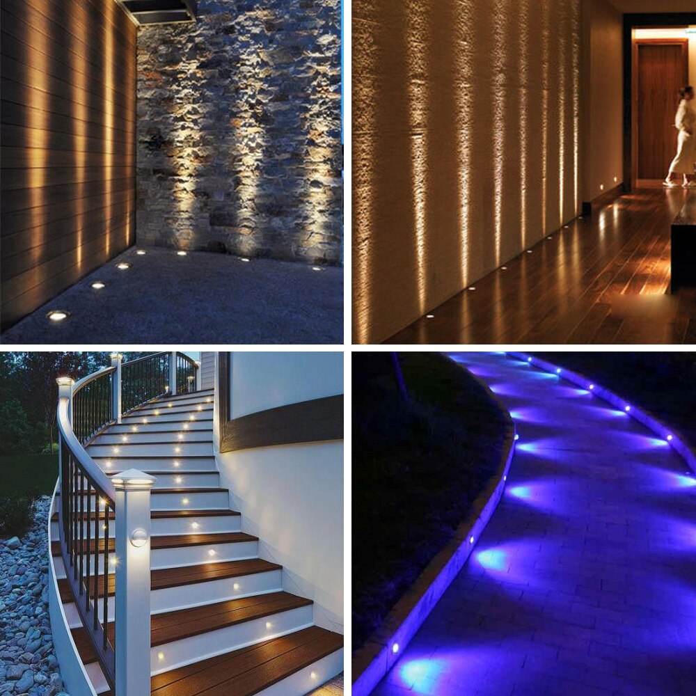 1W LED Underground Light COB Floor Lamp Outdoor Ground Spot In-ground Lighting Garden Path Buried Yard DC 12V Waterproof