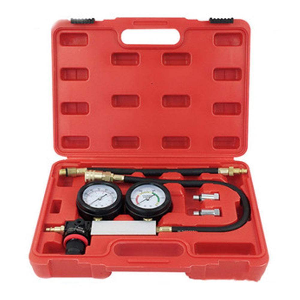 Himiss TU-21 Benzinemotor Cilinder Compressie Lek Detector Tester Gauge Tool Kit: Default Title