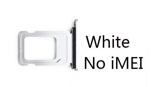 6 Kleuren Voor Iphone Xr Double/Single Sim-kaart Lade Voor Iphone Xr + Gratis Sim Kaart Pin: XR Single White