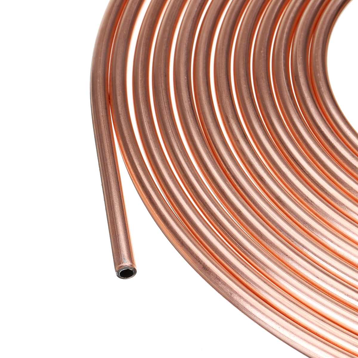 Pure Copper Water Cooling Tube Laptop Water Cooling Copper Hose 25Ft 7.62m Roll Tube Coil of 3/8'' 3/16'' OD Cooling Copper Hose