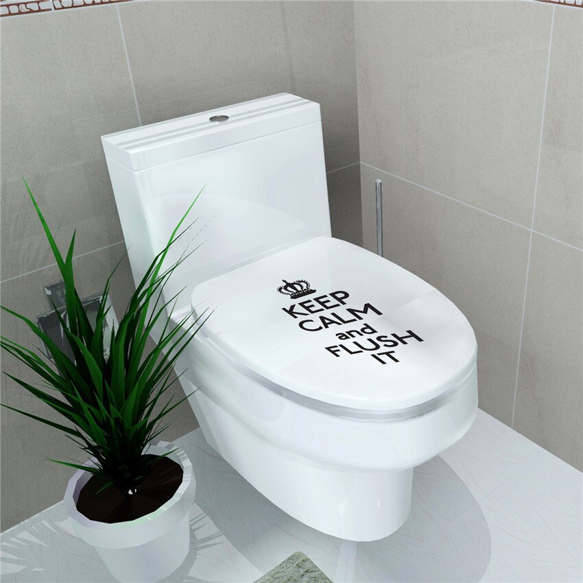 Autocollant PVC Décoratif Pour Couvercle De WC – Gouttes D'eau – Multicolore – Amovible – Uxcell