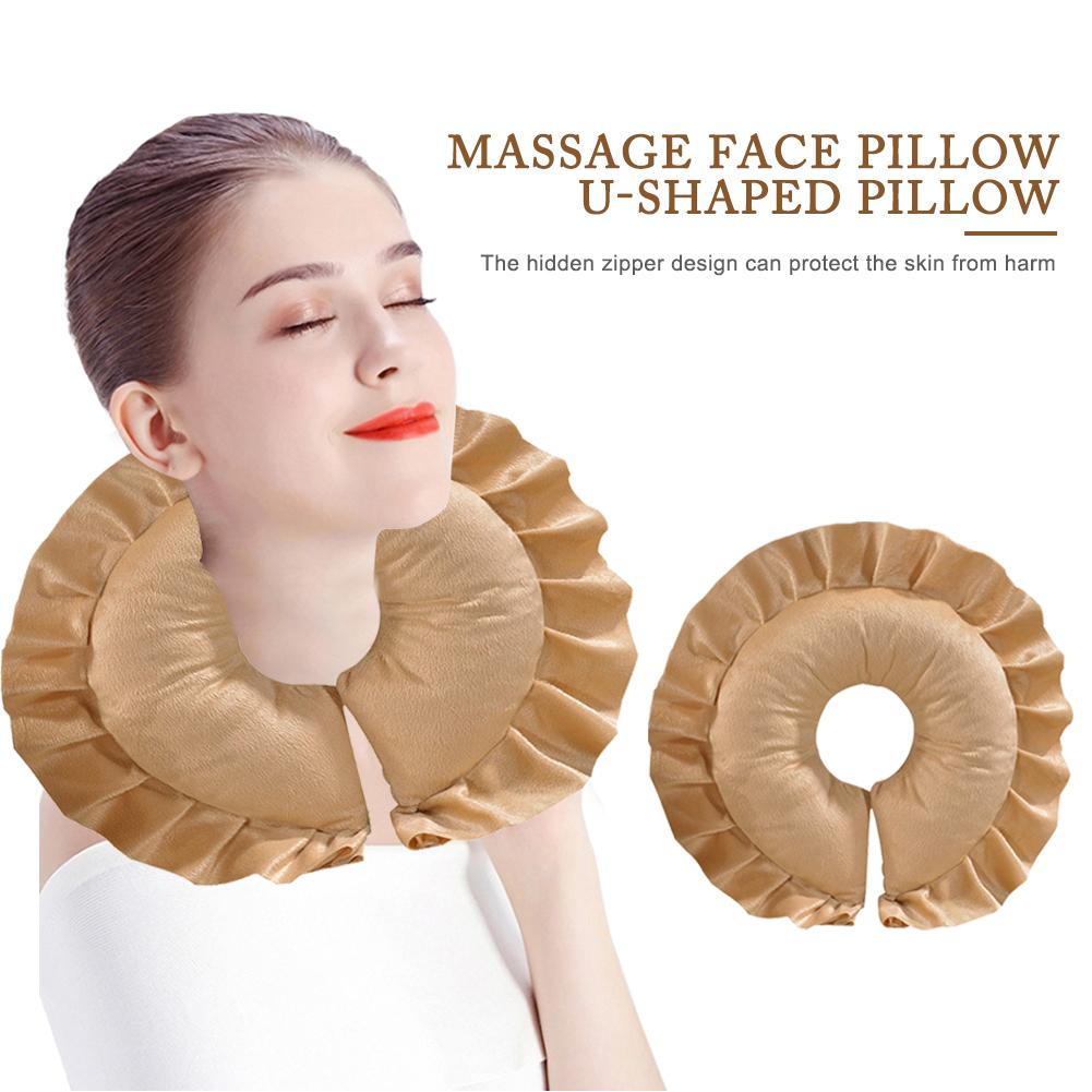 Massage Table Cradle Face Pillow U-Shaped Pillow Neck Head Cushion for Beauty Salon Face Relax Cushion