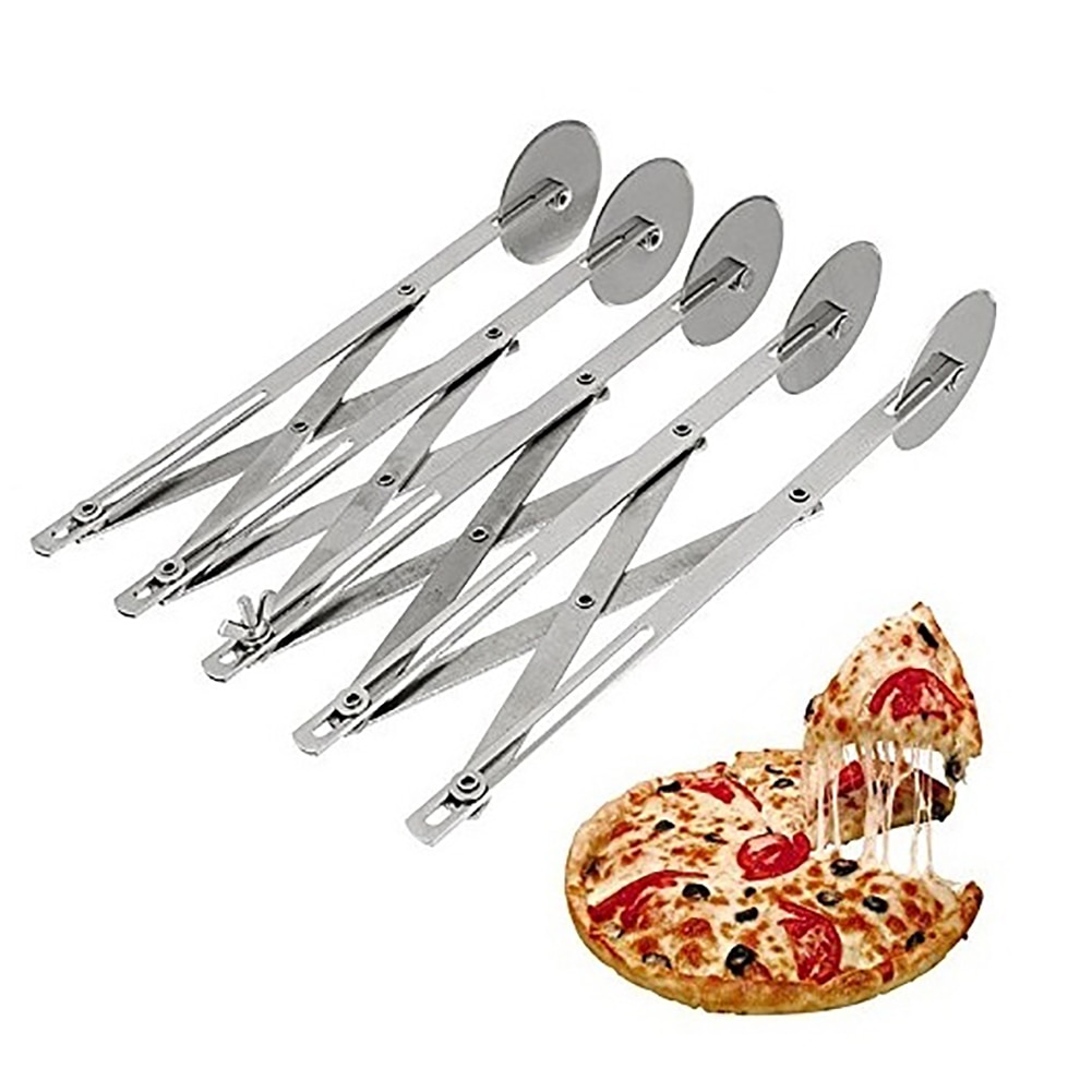 3/5/7 hjul justerbar degdelare pizzaskärare rull bakverk kniv kaka bakverktyg köksutrustning för kök restaurang