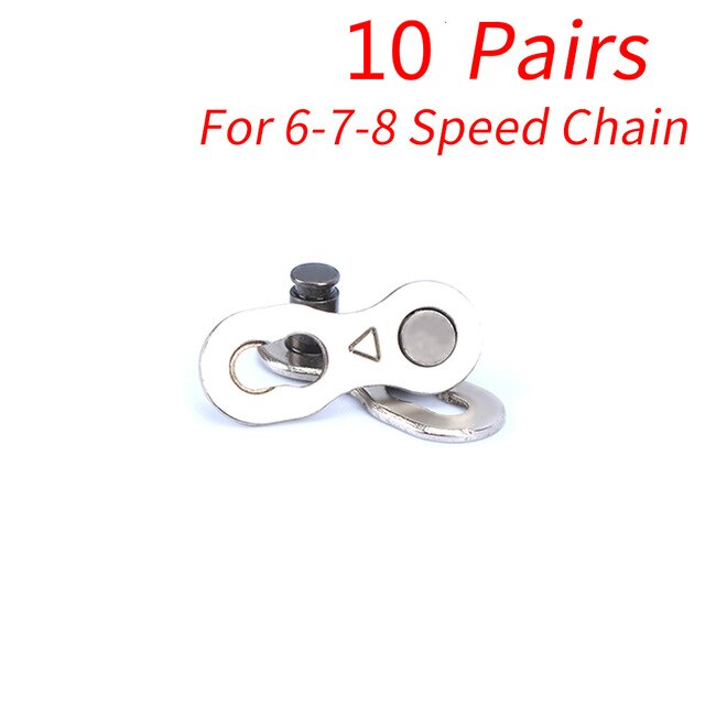10 Pairs Bike Chain Quick Link Connector Lock Set Mtb Road Fiets Power Keten Snelsluiting Voor 6 7 8 9 10 11 12 Speed: Paars