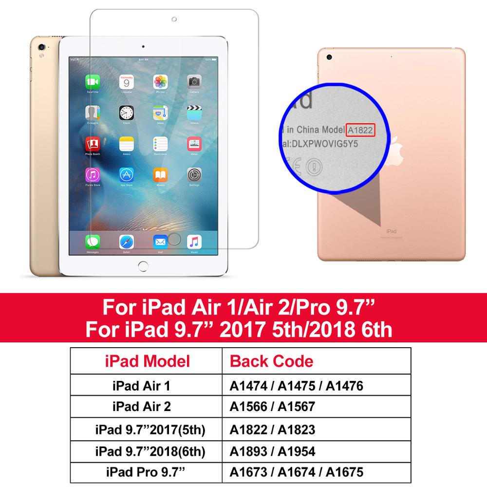 Ipad 10.2 7th skærmbeskytter ipad pro 11 hærdet glas til 9.7 ipad 5 6th air 2 mini 1 2 3 4 5 7.9 10.5 film: Ipad -9.7 universel