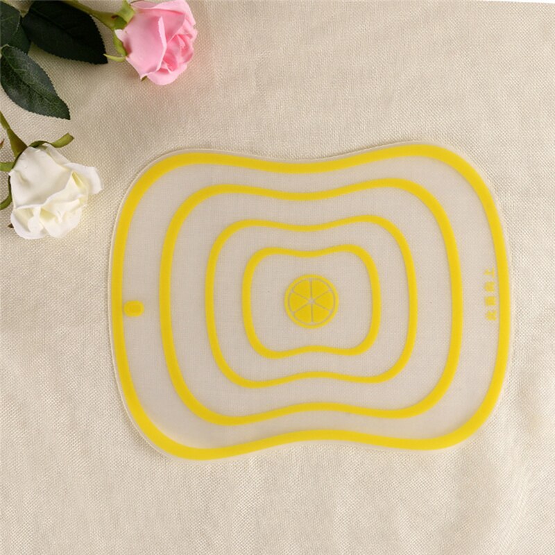 1 Stuks Hakblokken Tool Flexibele Antislip Frosted Snijplank Pp Groente Vlees Gereedschap Snijplanken Keuken Accessoires: Geel