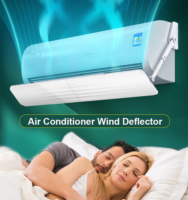 Wind Deflector Airconditioner Wind Deflector Baffle Anti Direct Blazen Verstelbare Wind Deflector Schaal Air Guide Cover voor Woonaccessoires, Lengte 20/40/60/80/90/100/120cm