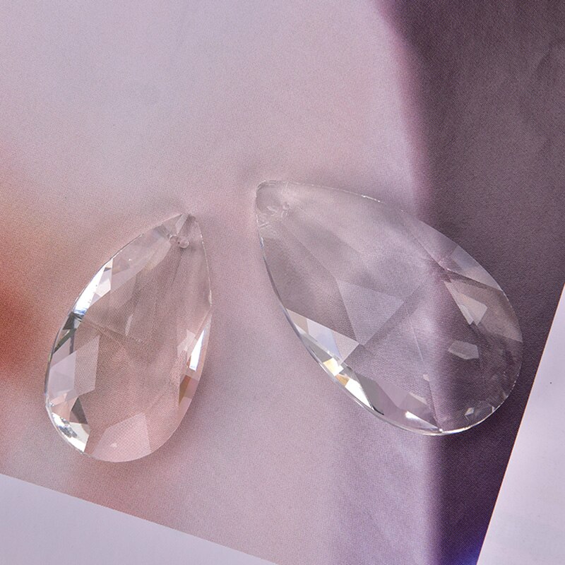 38Mm/50Mm/63Mm/76Mm Clear Kroonluchter Glas Kristallen Lamp Prisms Onderdelen Opknoping Druppels hangers 38Mm-76Mm Kristallen Lamp Accessoires