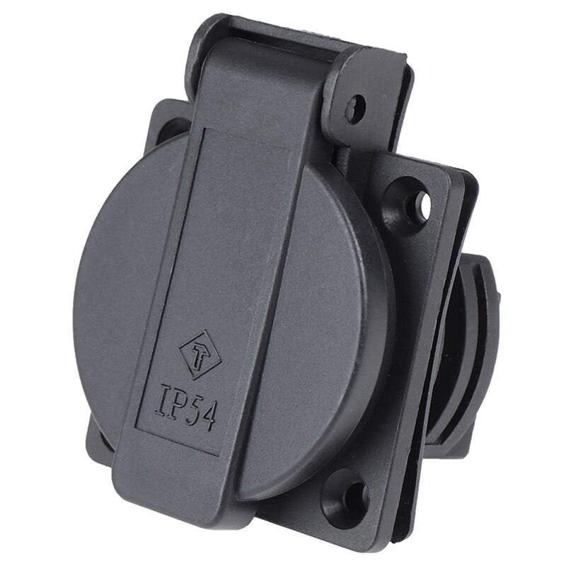 1PCS Wall Socket Power Single Plug Outlet Waterproof Standard 250V German AC Concise