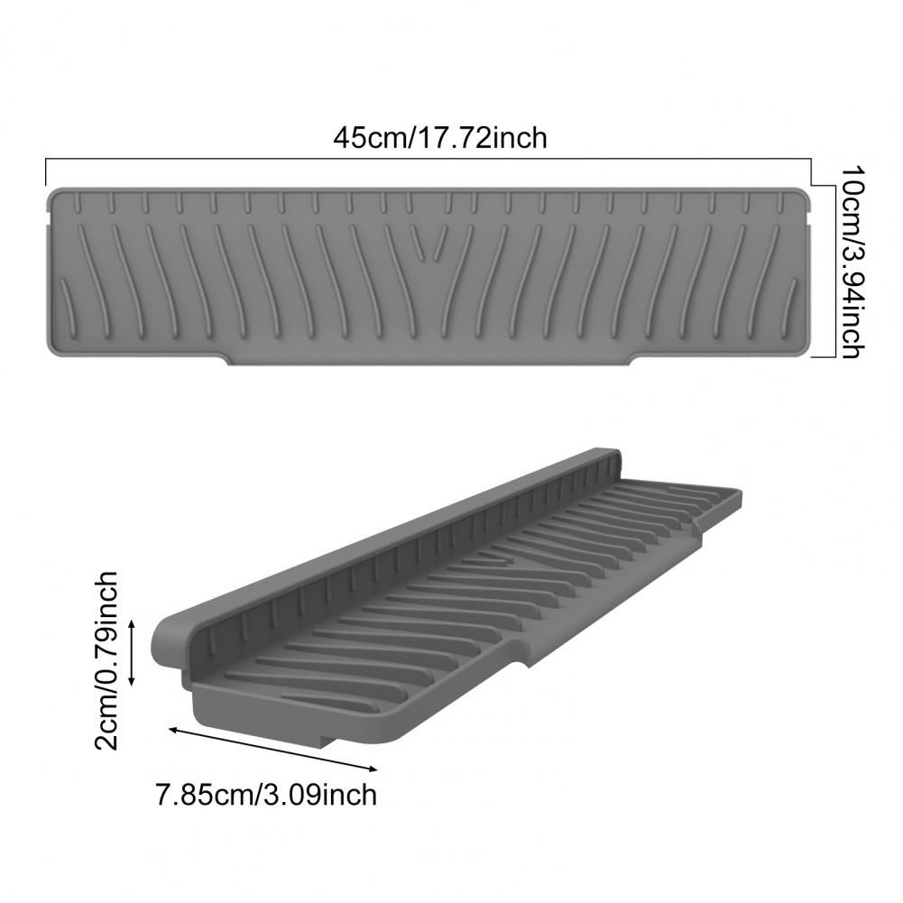 Tapis de vidange pour évier de cuisine, robinet en Silicone, protection contre les éclaboussures, ensemble de tapis de vidange pour cuisine salle de bains, eau antidérapante pour ferme