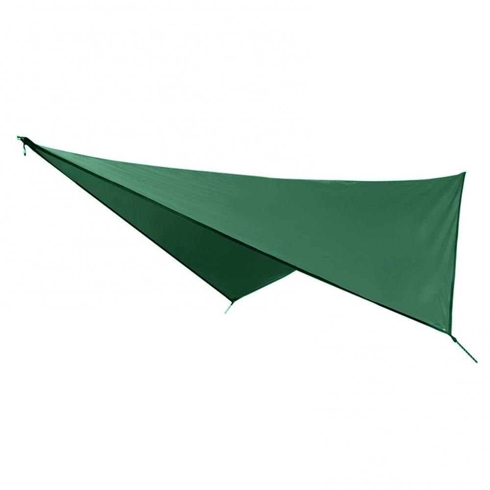 Lichtgewicht Camping Tarp Luifel Waterdicht Outdoor Zonnescherm Parasol Luifel: Blackish Green