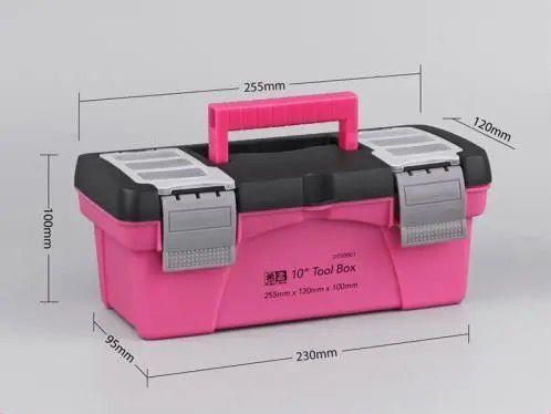 10 12.5 inchesToolbox Household Repair Electrician Toolbox Multifunctional Car Repair Box Tool Container Storage Box: 10 inches