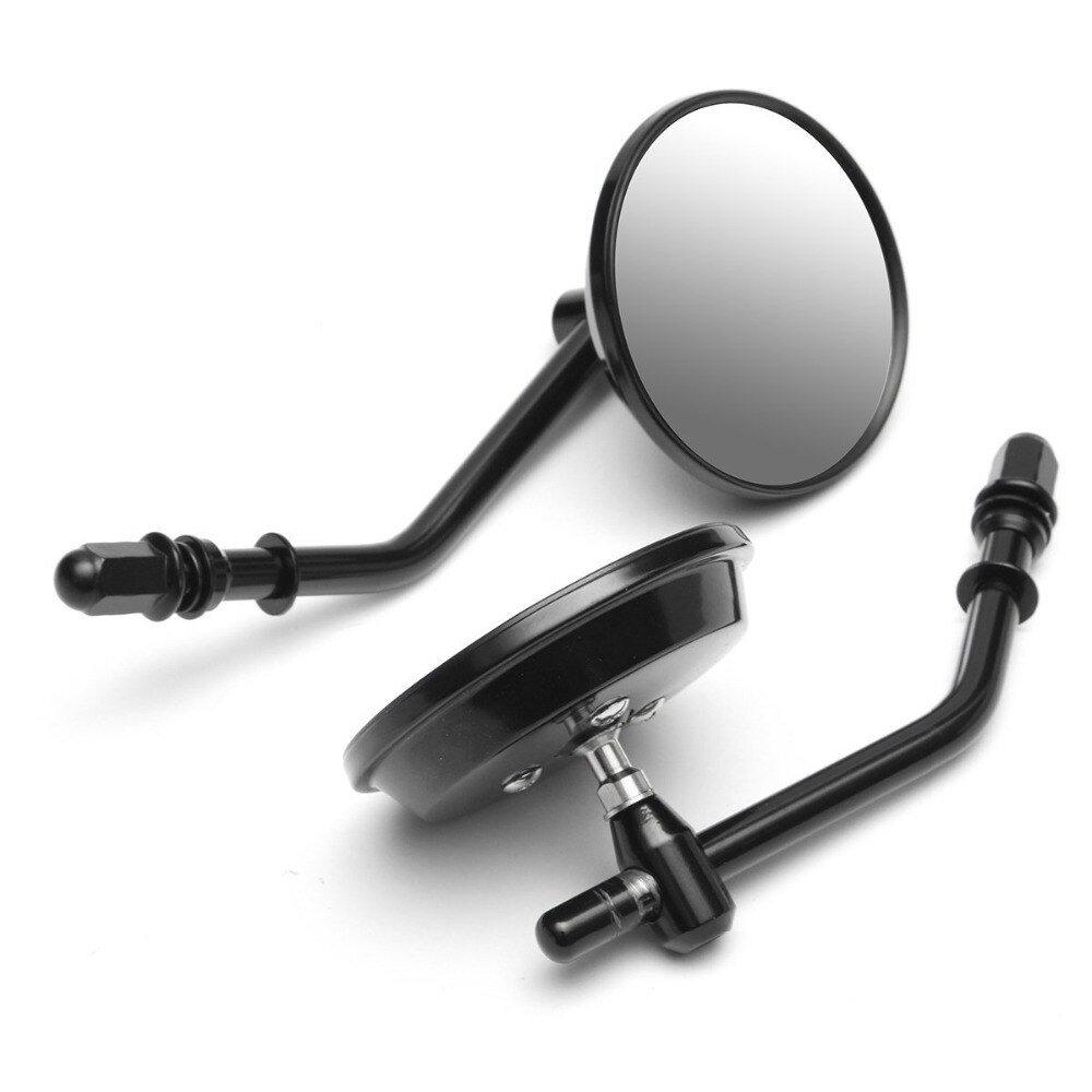 Rétroviseur rond noir/Chrome de moto, pour Harley Sportster 883 1200 Iron 883 Softail Dyna