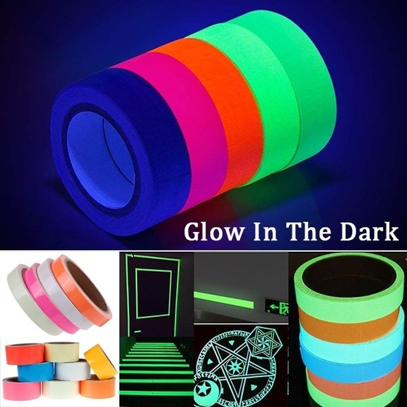 1Pcs Lichtgevende Tape Tl Night Zelfklevende Glow In Dark Veiligheid Film Sticker Veiligheid Podium Decor Thuis decoratie