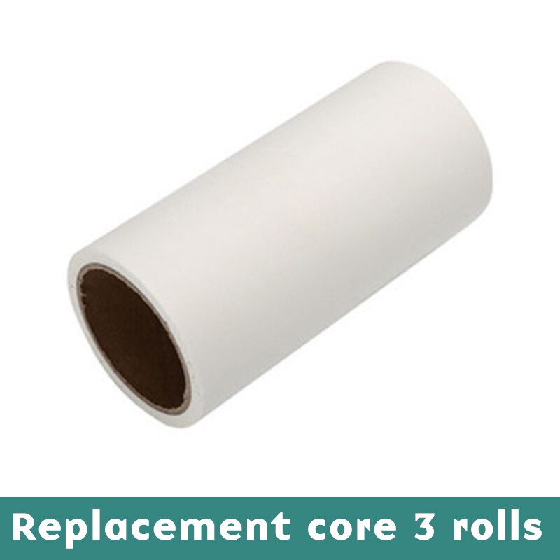 3 Color Reusable Lint Remover Dust Cleaner Sticking Roller For Clothes Pet Hair Remover Cleaning Household Dust Wiper Tools: Replace sticky roll