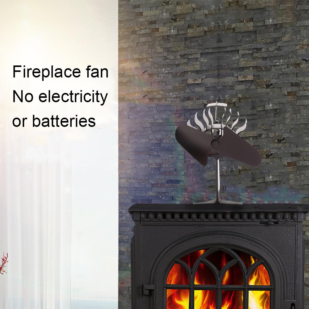 Pejs ventilator varmedrevet komfur fan træ brændeovn miljøvenlig stille ventilator hjem effektiv varmefordeling hjemmetilbehør