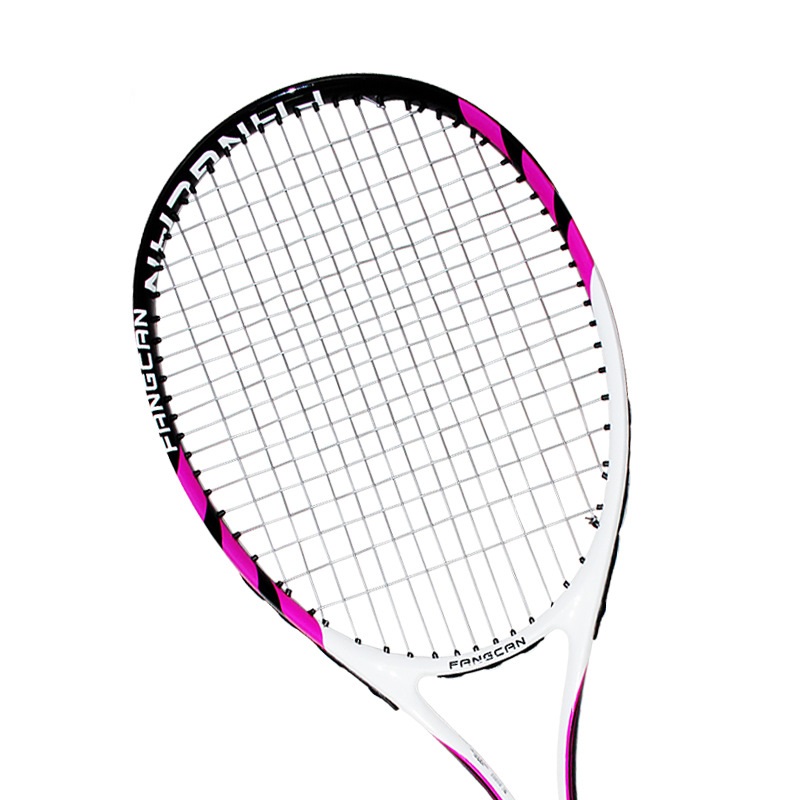 Tennis Racket Blue Pink Carbon Integration Tennis Rackets Training Racquet Sports Man Woman Tennis Racket With Bag: Pink