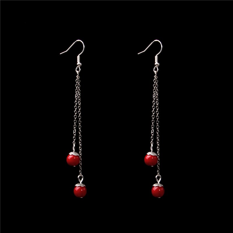 Simples brincos longos para mulher natiral pedra brincos de gota statemwnt borla eardrop balançar fahion jóias femininas brincos presentes