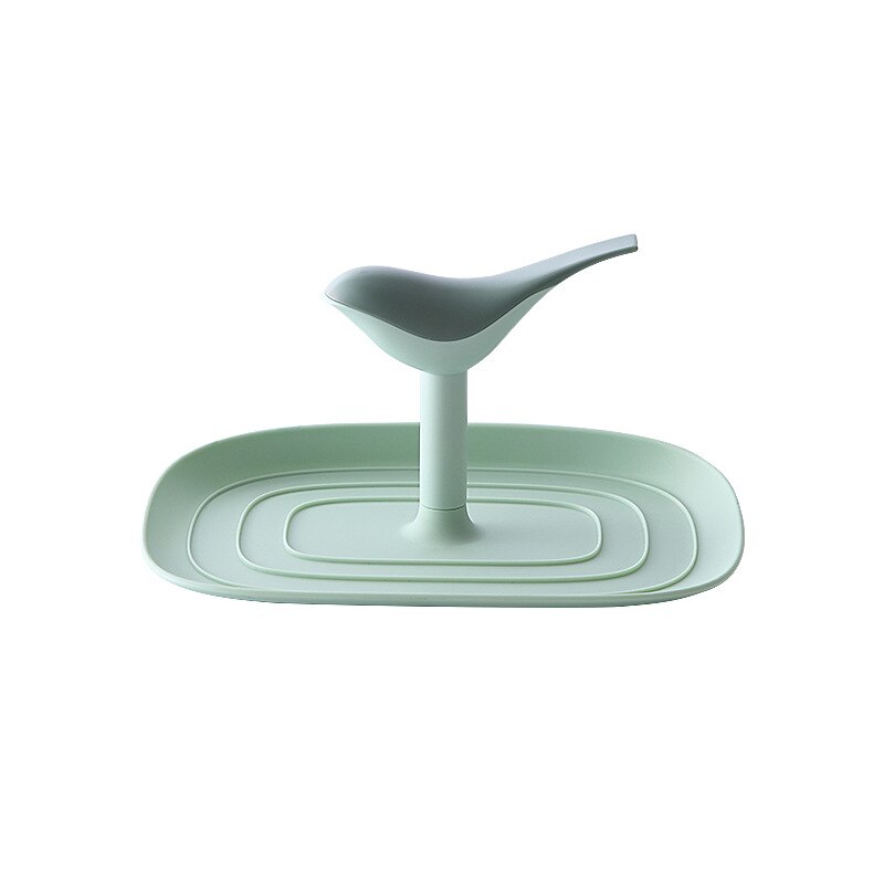 Kitchen Spoon Rest Spatula Holder for Pot Clips Shelf Organizer Plastic Spoon Chopsticks Pot Cover Storage Stand Kitchen Utensil: 003-D1-Green