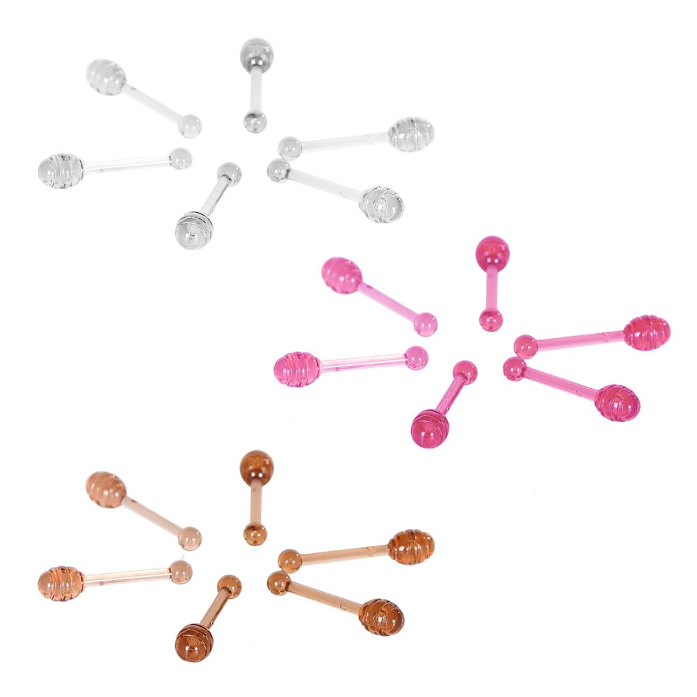 30pcs Portable Plastic Lip Applicators Lip Balm Sticks Applicators Lip Mask Spoons for Salon: Default Title