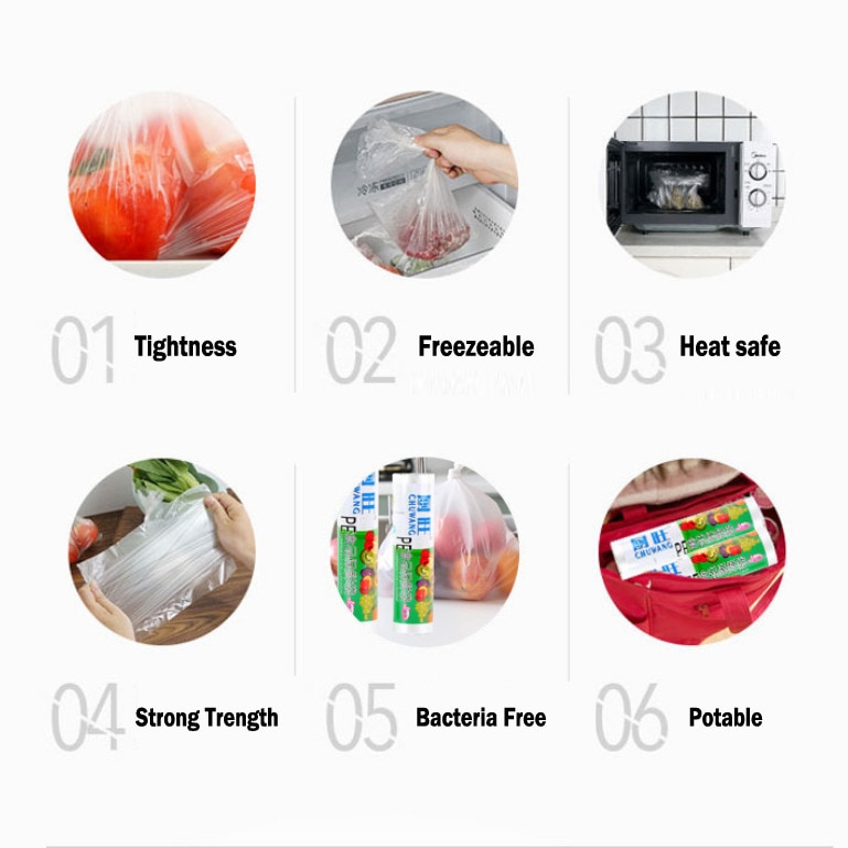 Family Kitchen 100pcs Saran Wrap Vacuum Food Sealer Storage Bags Vacum Sealer Dry Wet Pack Machine Food Bags