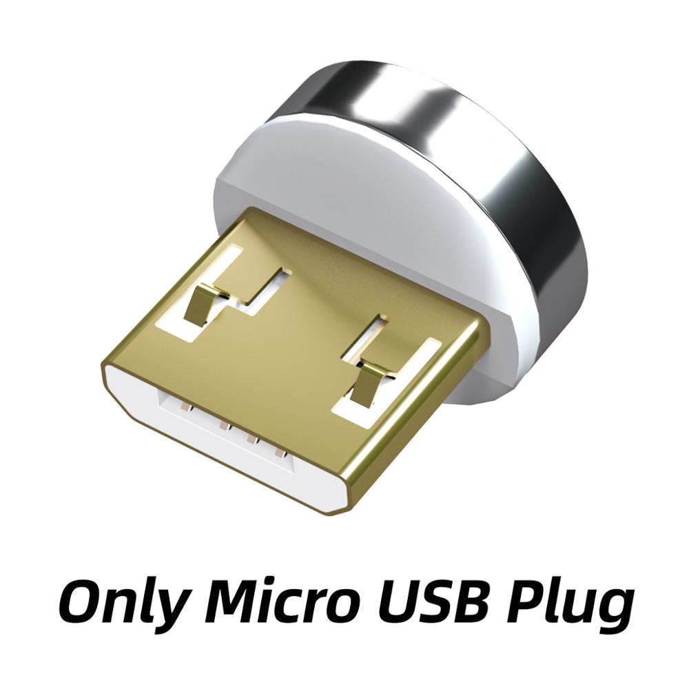 ANMONE Magnetische Kabel Mikro USB Kabel 3A Schnell Ladegerät Schnell Ladung Magnet Draht Android Ladekabel für Telefon Tablette: Mikro Stecker Nein Kabel