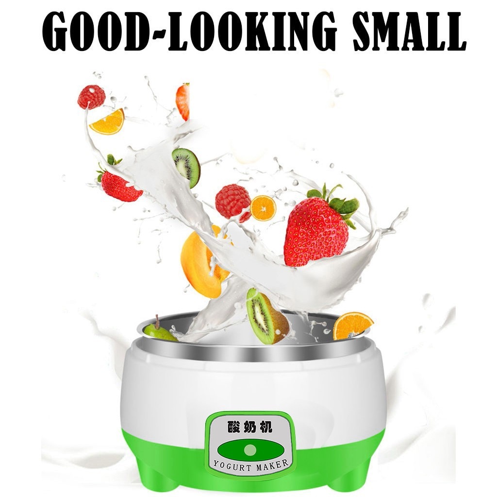 Huishoudelijke Yoghurt Maker Mini Automatische Yoghurt Machine Huishoudelijke Diy Yoghurt Gereedschap Keuken Apparaat Rvs Tank Roze # G30