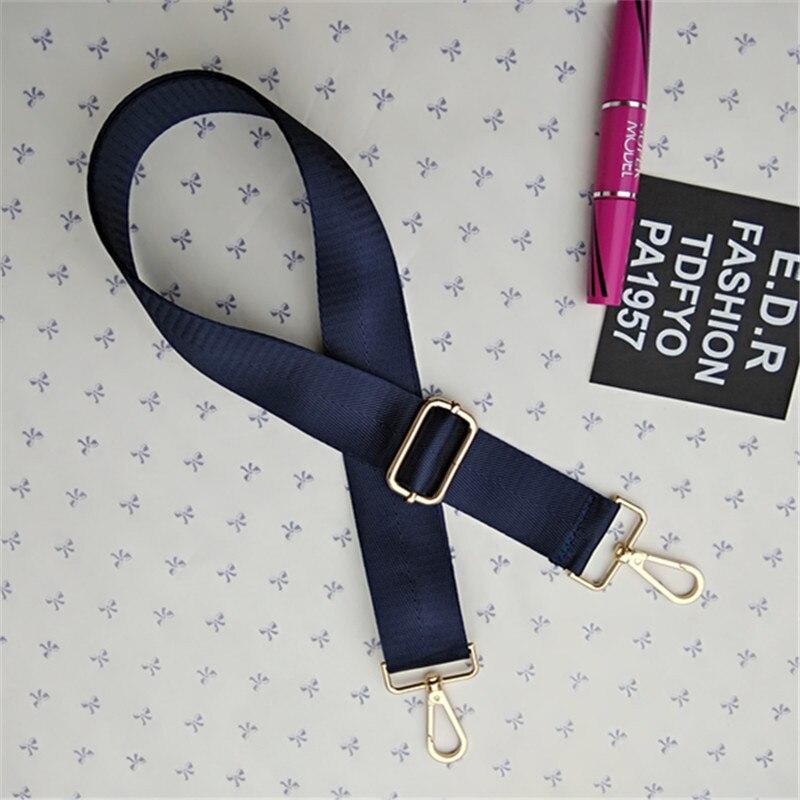 Nylon Shoulder Strap Bag for Mens Computer Handbag Briefcase Crossbody Belt Bag Accessories Adjustable Bag Strap Handles W228: B-gold