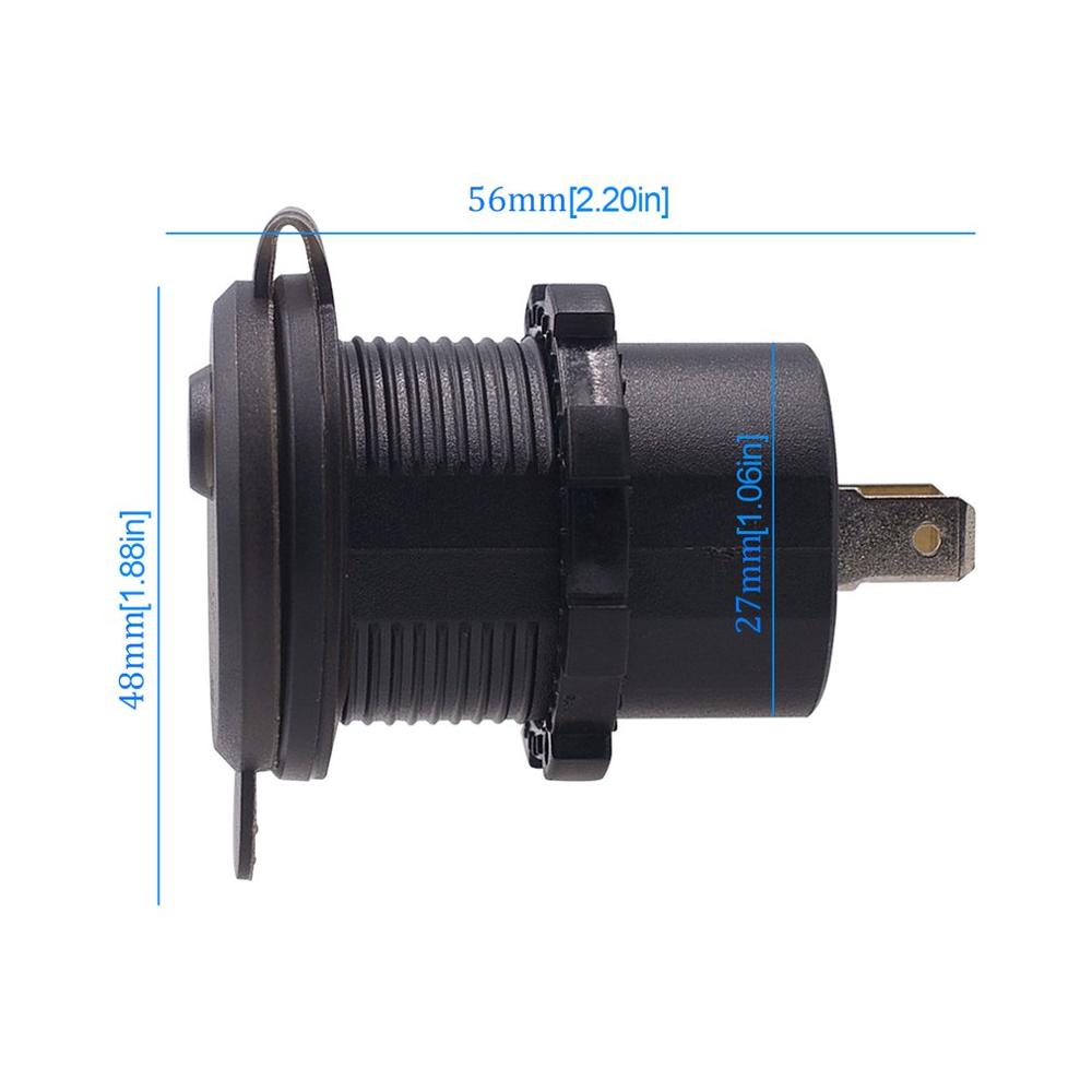 Auto Auto Digital Voltmeter 12V Wasserdicht Volt Messgerät Meter USB praktisch Ladegerät mit schalten Kontrolle