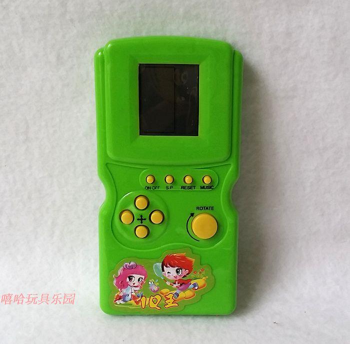 Máquina de juegos de mano clásica Tetris juego de ladrillos máquina de juegos para niños con reproducción de música de juegos: Small multi