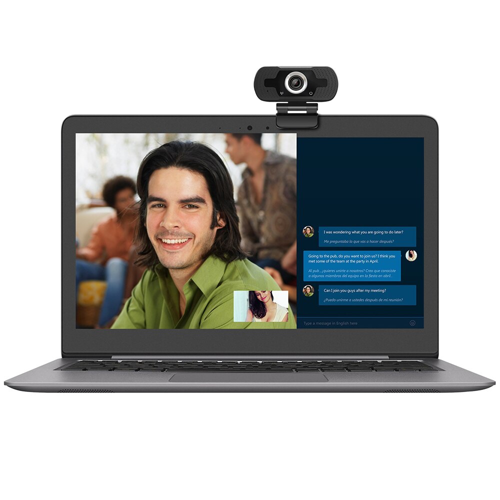 IP Camera 1080P HD Webcam PC Camera USB2.0 with Built-in Microphone for Laptop Meeting Web Lecture Video Chat
