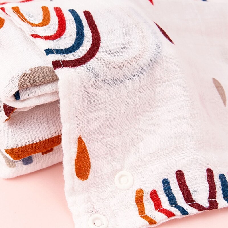 Mousseline Bandana Kwijlen Slabbetjes Voor Baby Meisjes &amp; Jongens Unisex Kinderziektes Bib Sjaal Bib Nordic Afternoon/Kasteel/Retro keer/Rainbo