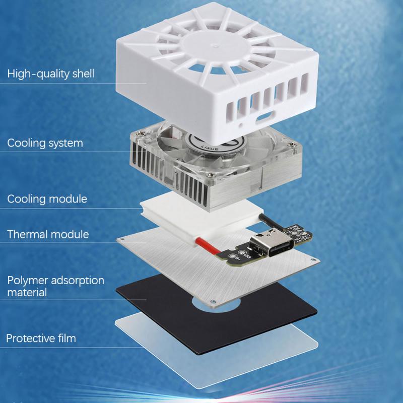 Mobile Phone Heat Sink USB Cooling Fan Miniature Semiconductor Heat Sink Game Cooler 5V Type-C Mini Heat Cooler