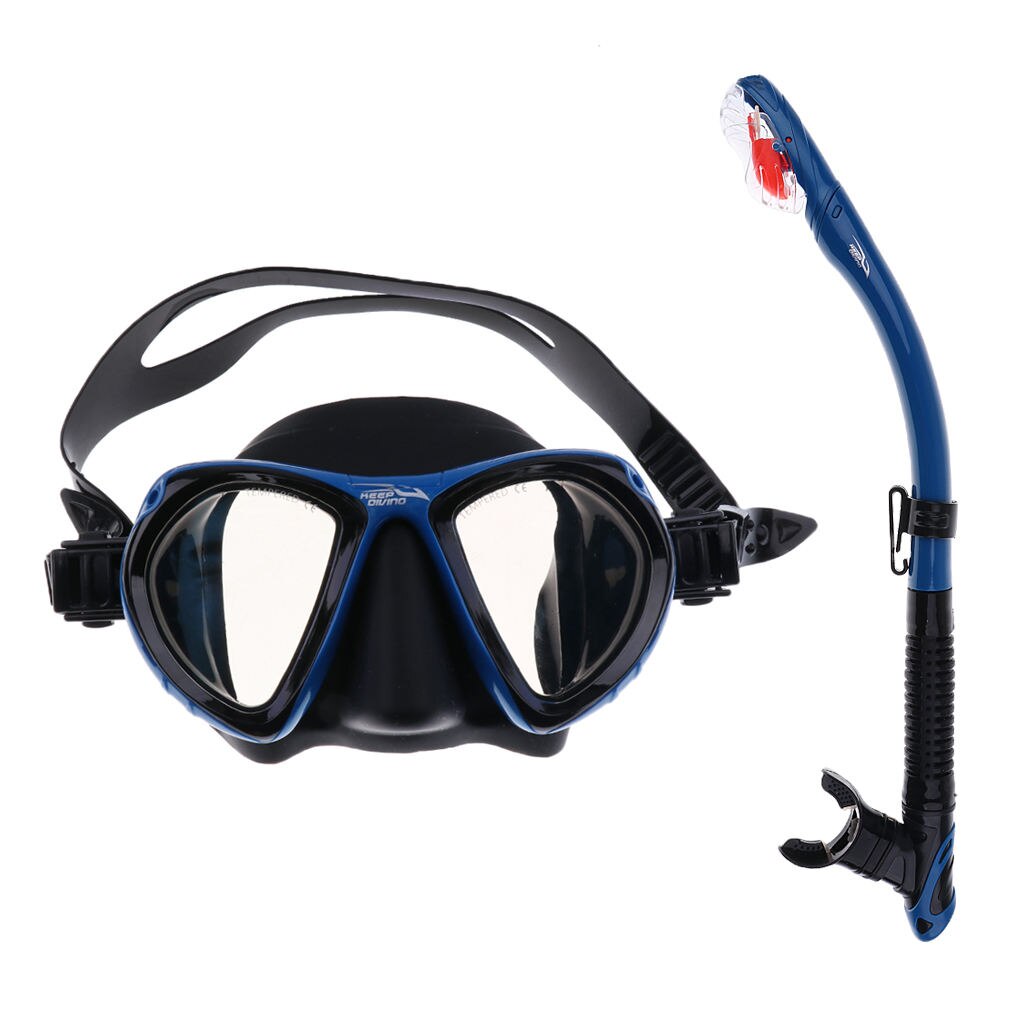 Masque de plongée sous-marine et tuba sec en Silicone pour adultes, ensemble pour kayak, plage, pêche sous-marine
