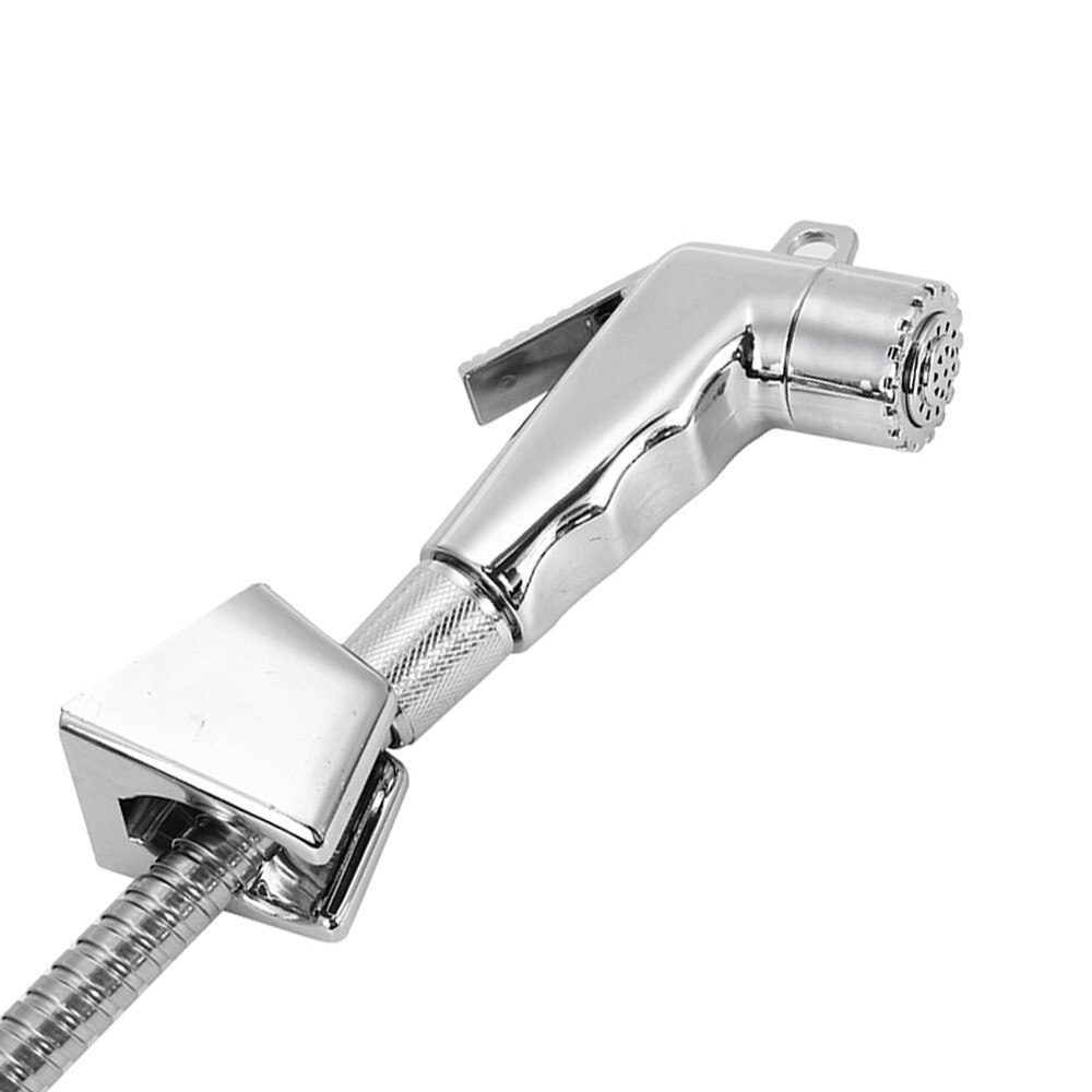 Shower Hose Set Bidet Spray Chrome Hygienic Toilet Shower Head Hose Set Flexible Plumbing Bath Shower Bathroom Tools