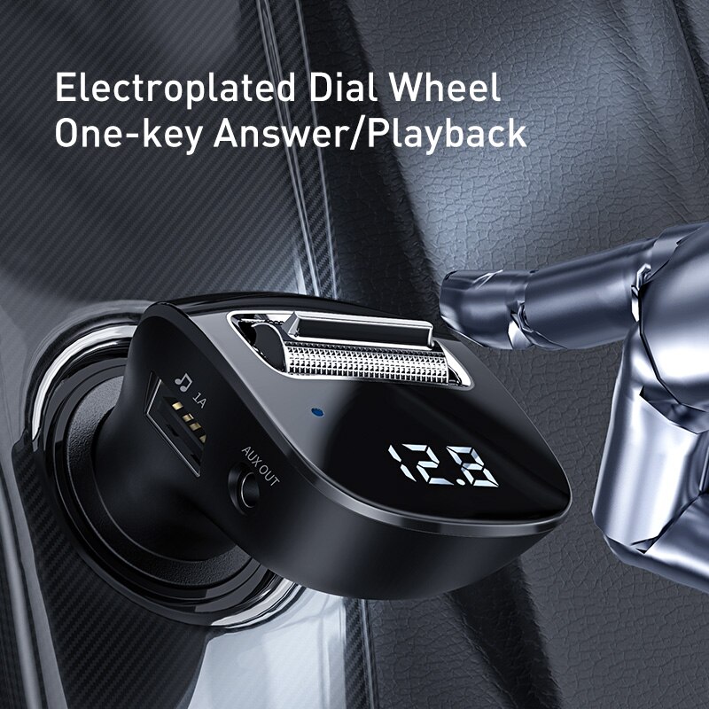 Baseus Car Aux Bluetooth Adapter Dual USB Car Charger FM Transmitter Handsfree Car Kit Auto Mp3 Player Bluetooth Car Receiver