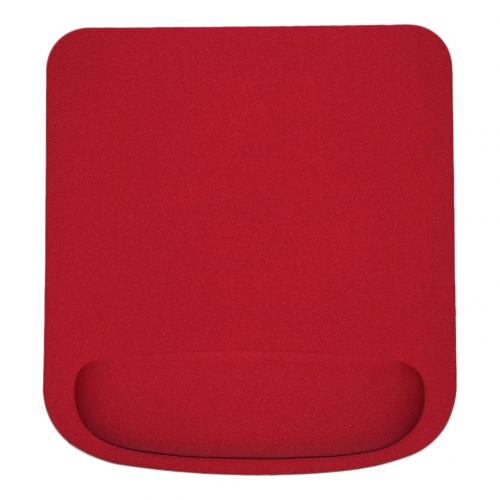 Anti-slip Soft Sponge Mat Gaming Mouse Pad Cushion with Wrist Rest PC Accessory Anti-slip Mouse Pad Sponge Cloth: Red