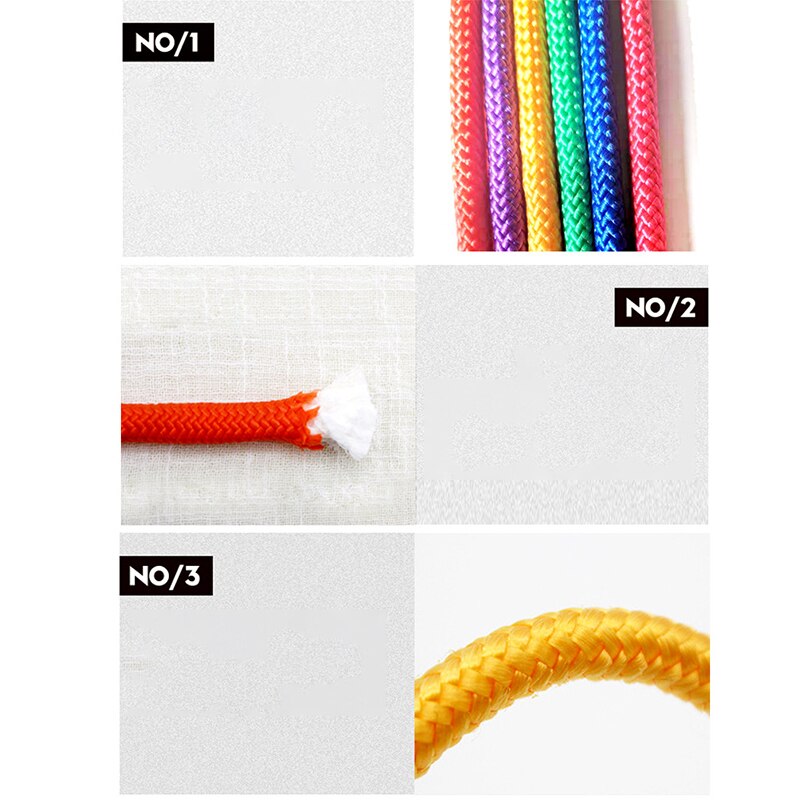 Corde de gymnastique rythmique couleur arc-en-ciel, solide, pour compétition, entraînement artistique, outils de Sport professionnels