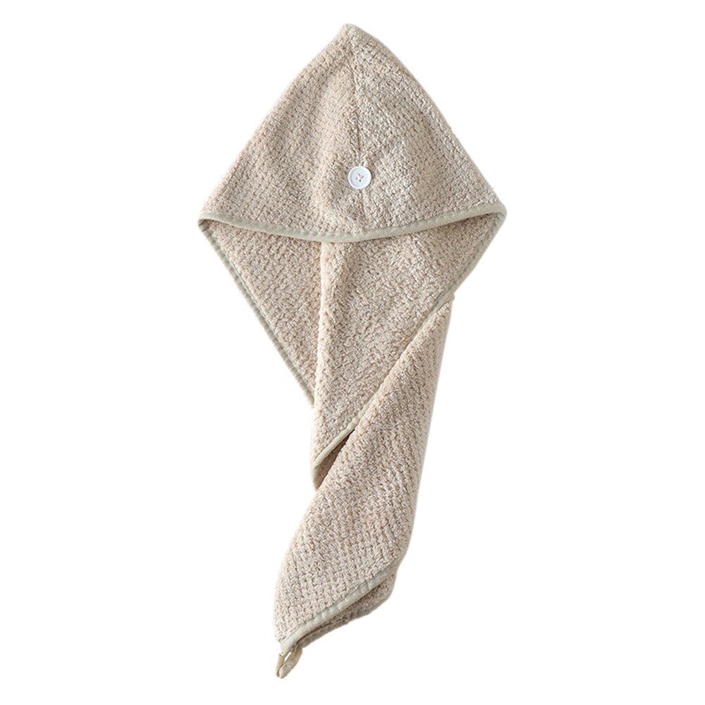 Baño y ducha adulto sombrero para baños Saunas y elástica de Coral banda tapa balneario pelo de secado rápido gorro de ducha con toalla A30712