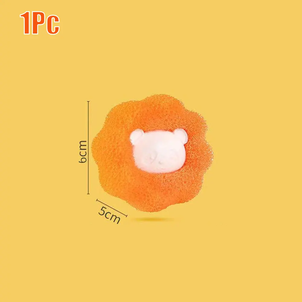 Magic Laundry ball kit reusable clothes hair cleaning tool pet hair remover washing machine cat dog hair catcher laundry ball: Brown