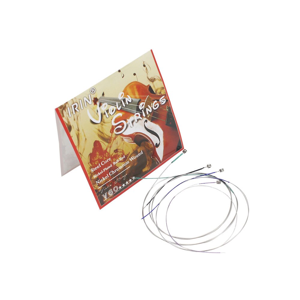 Universele Volledige Set (E-A-D-G) Viool Fiddle String Strings Staal Core Nikkel Chroom Wound Bal End