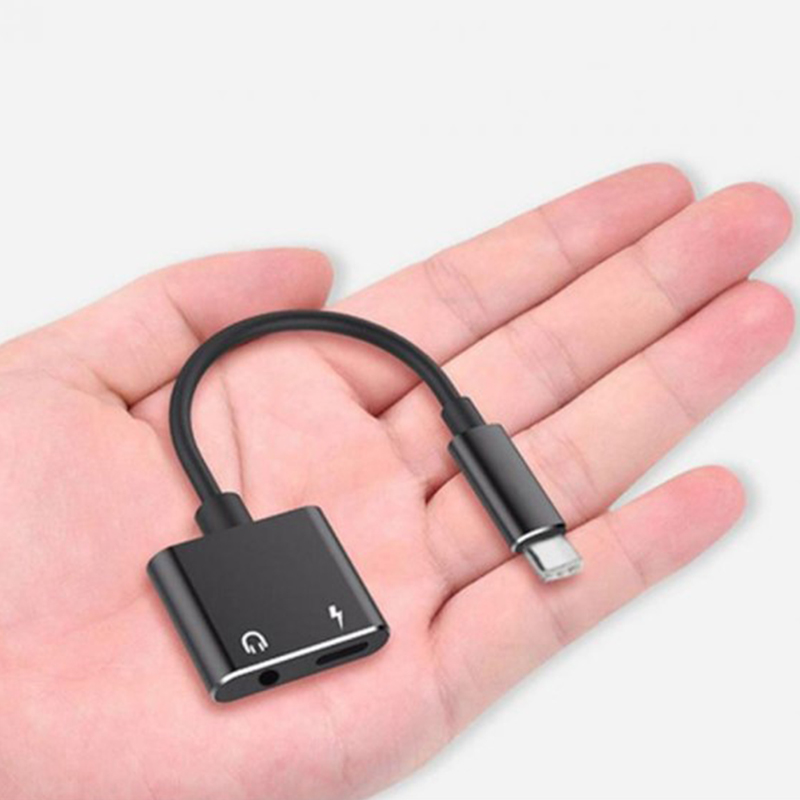 Adapter Ladung Kopfhörer 2 in 1 Typ-C zu 3,5mm Jack Kopf Aux Audio- USB C Kabel