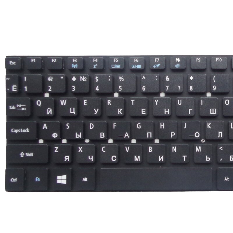 Ru sort til acer  v3-7710 7710g 772g e1-530 530g 572 731 522 5830 5830t 5830tg 5755g v3-571g bærbar tastatur russisk