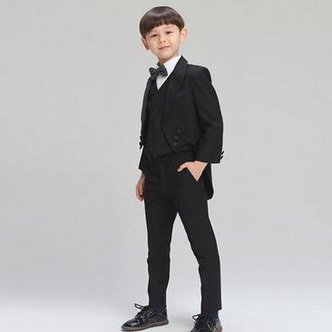 Brand Formal Boys Suits for Weddings Black Tuxedo Suit Boys Blazers Kids Boys Formal Suit Boy 5pcs/set